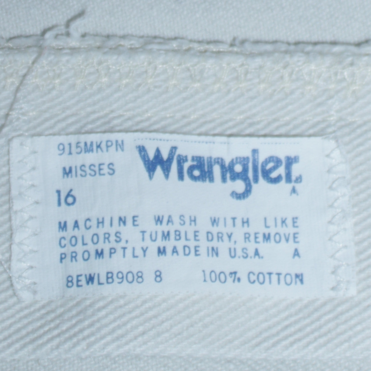Womens UK Size 16 Wrangler Regular Fit Straight White Jeans