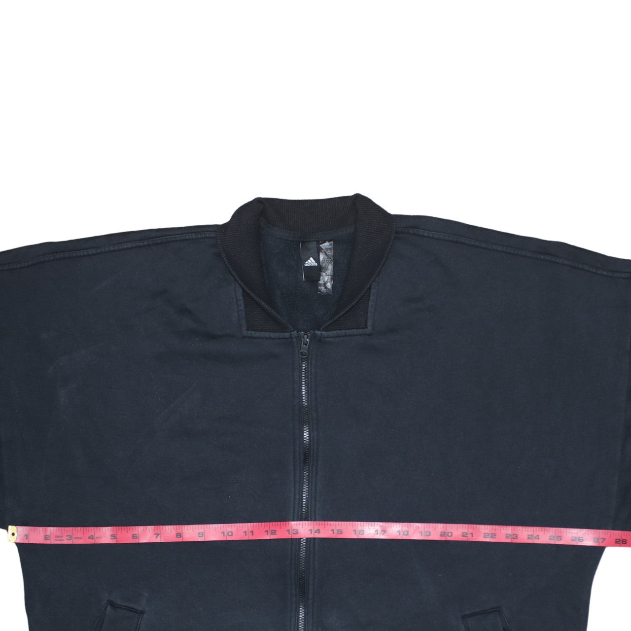 Womens UK Size 16 adidas Black Full Zip Sweatshirt