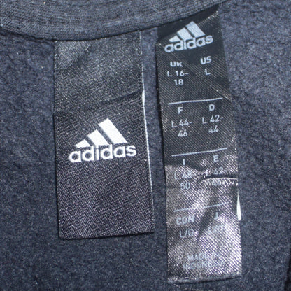 Womens UK Size 16 adidas Black Full Zip Sweatshirt