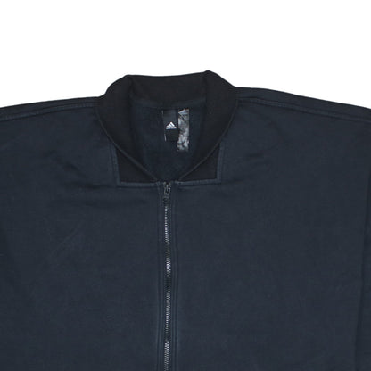 Womens UK Size 16 adidas Black Full Zip Sweatshirt