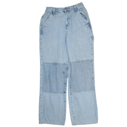 Womens UK Size 8 Simple Society Regular Fit Straight Blue Jeans