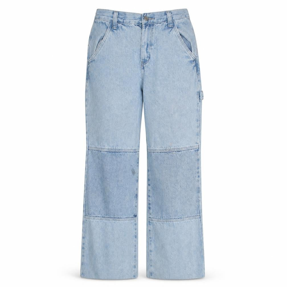 Womens UK Size 8 Simple Society Regular Fit Straight Blue Jeans