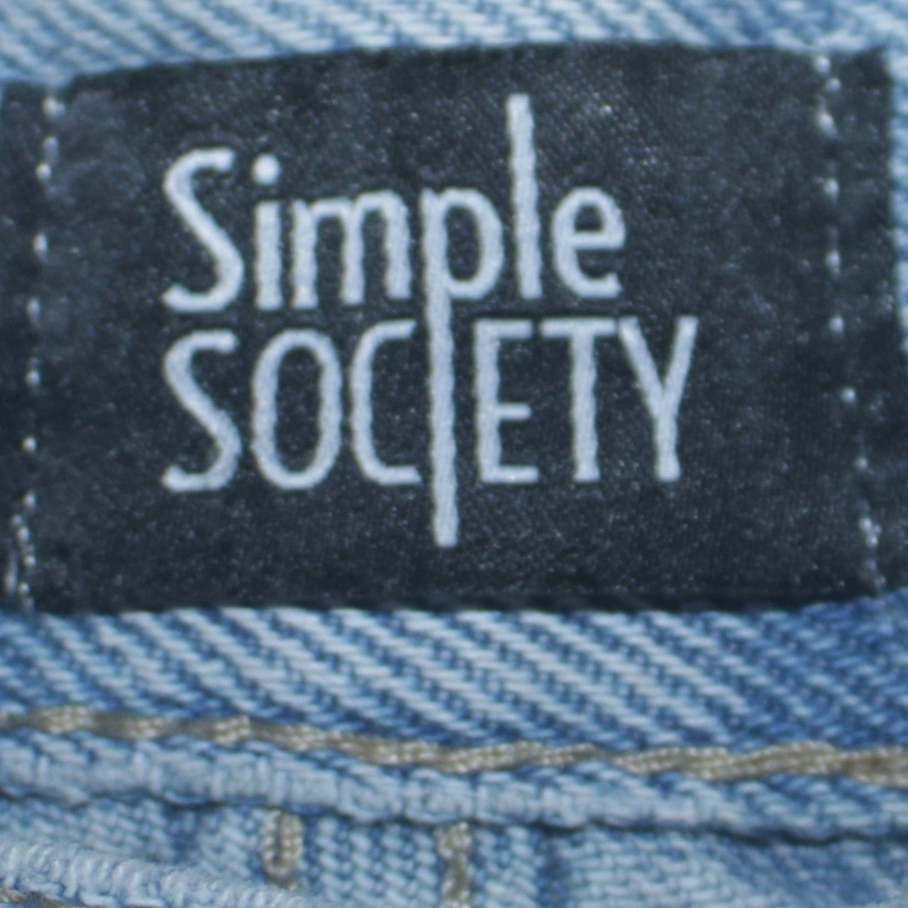 Womens UK Size 8 Simple Society Regular Fit Straight Blue Jeans