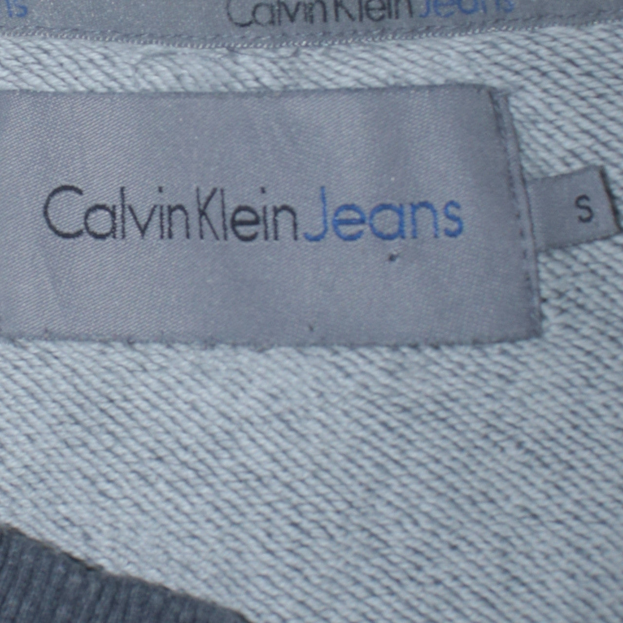 Mens UK Size S Calvin Klein Jeans Grey Pullover Sweatshirt