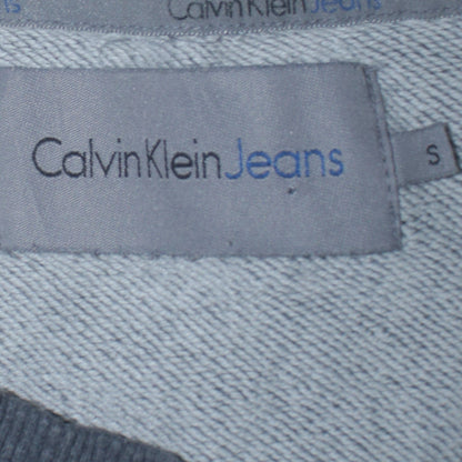 Mens UK Size S Calvin Klein Jeans Grey Pullover Sweatshirt