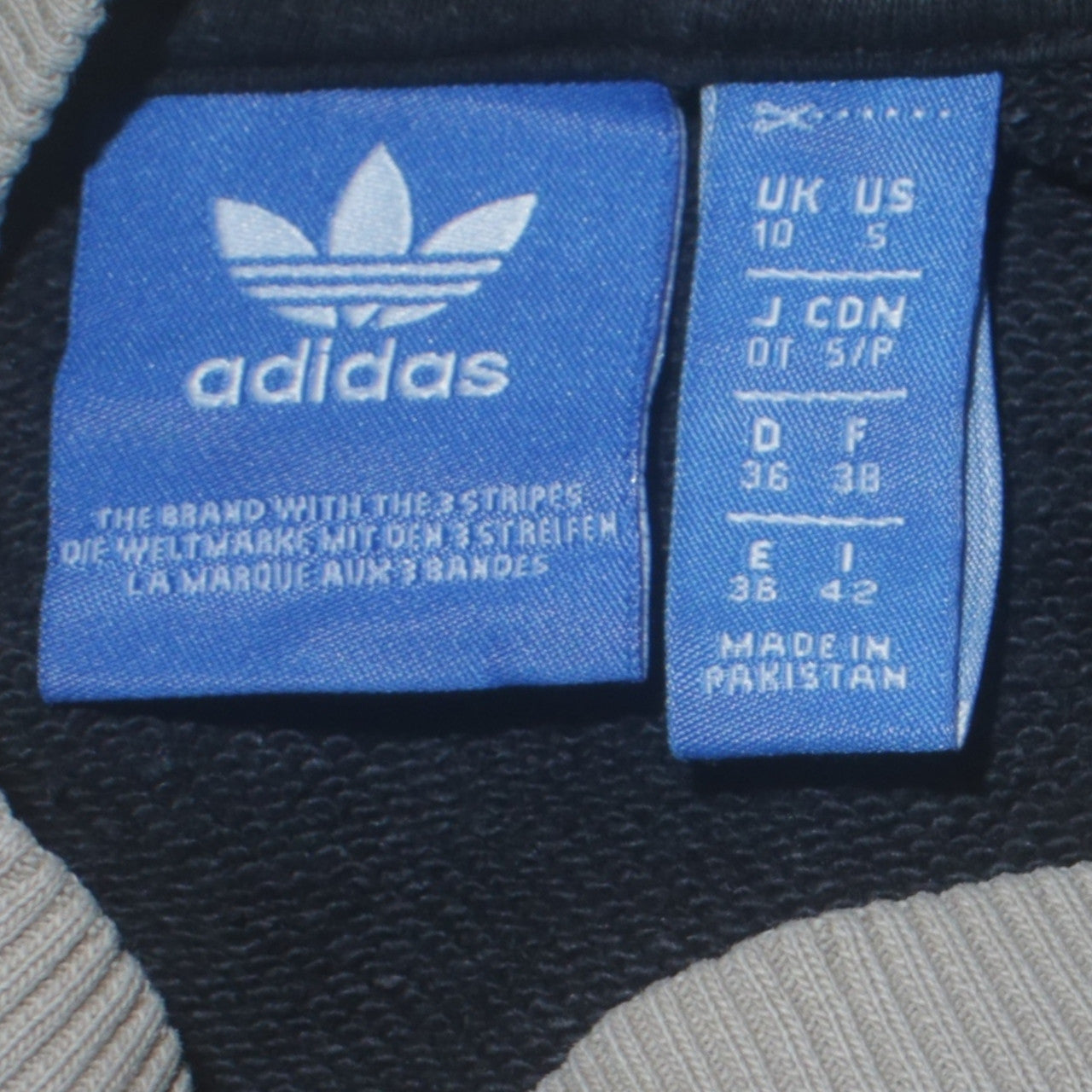 Womens UK Size 10 adidas Beige Pullover Sweatshirt