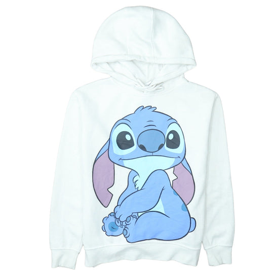 Womens UK Size 2XS Disney White Pullover Hoodie