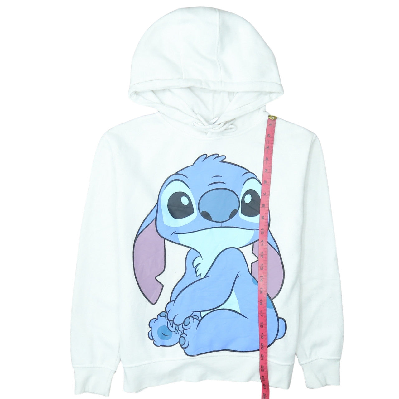 Womens UK Size 2XS Disney White Pullover Hoodie