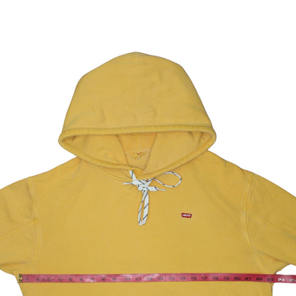 Mens UK Size S Levi's Yellow Pullover Hoodie