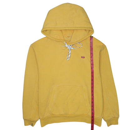 Mens UK Size S Levi's Yellow Pullover Hoodie