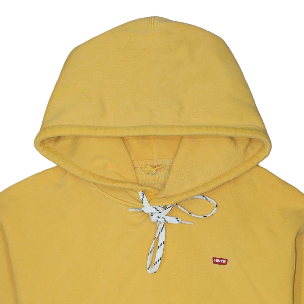 Mens UK Size S Levi's Yellow Pullover Hoodie