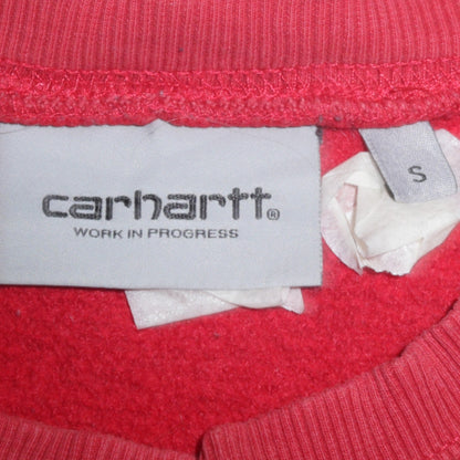 Mens UK Size S Carhartt Red Pullover Sweatshirt