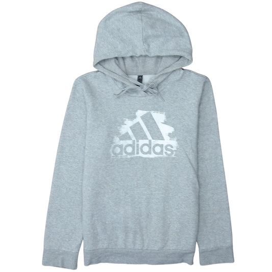 Womens UK Size 12-14 adidas Grey Pullover Hoodie