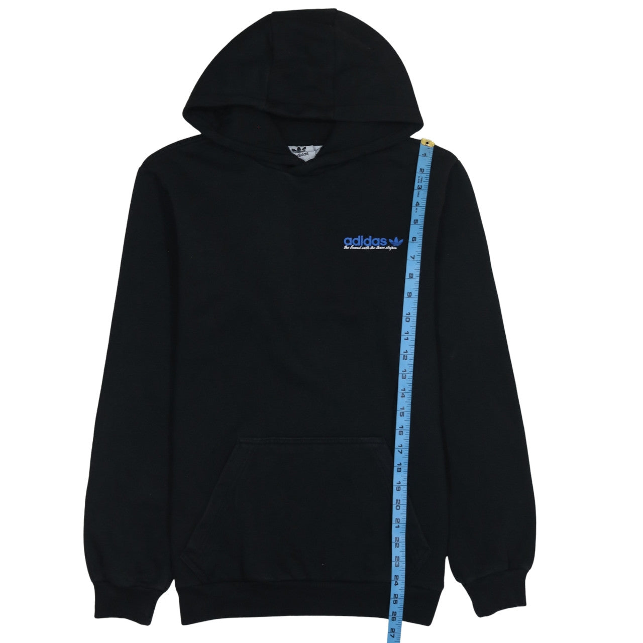 Mens UK Size S adidas Black Pullover Hoodie
