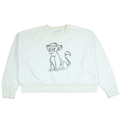 Womens UK Size M Disney White Pullover Sweatshirt