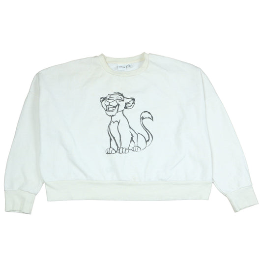 Womens UK Size M Disney White Pullover Sweatshirt