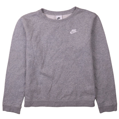 Nike Boys Grey XL Crew Neck Pullover Sweatshirt Fleece Lined
