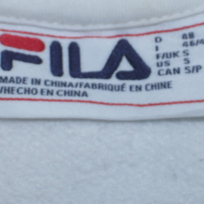 Mens UK Size S FILA White Pullover Sweatshirt