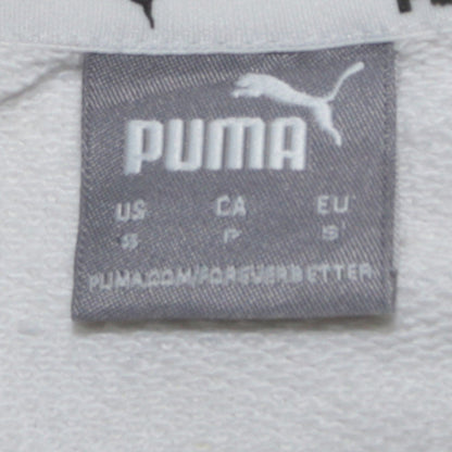Mens UK Size S PUMA White Pullover Sweatshirt