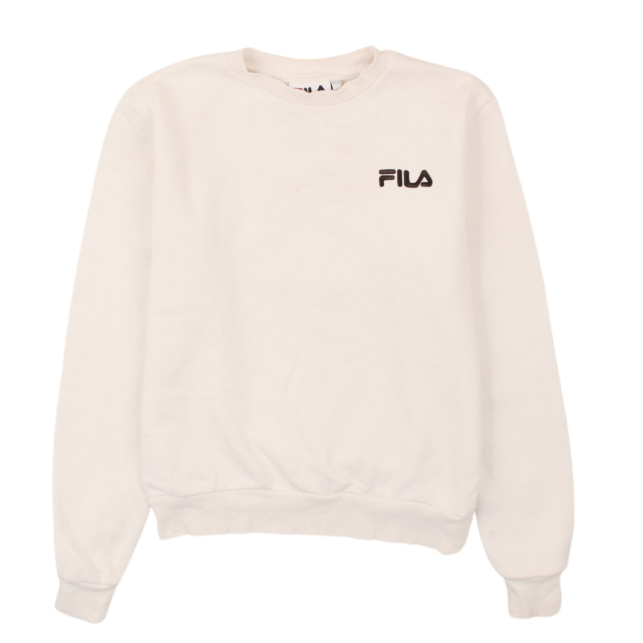 Womens UK Size 2XS FILA Ivory Pullover Sweatshirt