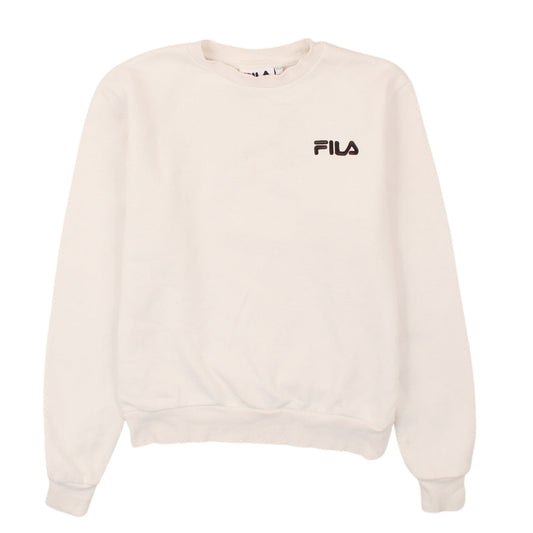 Womens UK Size 2XS FILA Ivory Pullover Sweatshirt