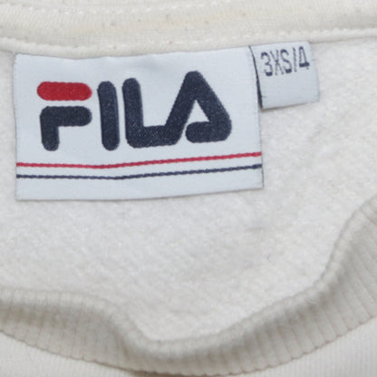 Womens UK Size 2XS FILA Ivory Pullover Sweatshirt