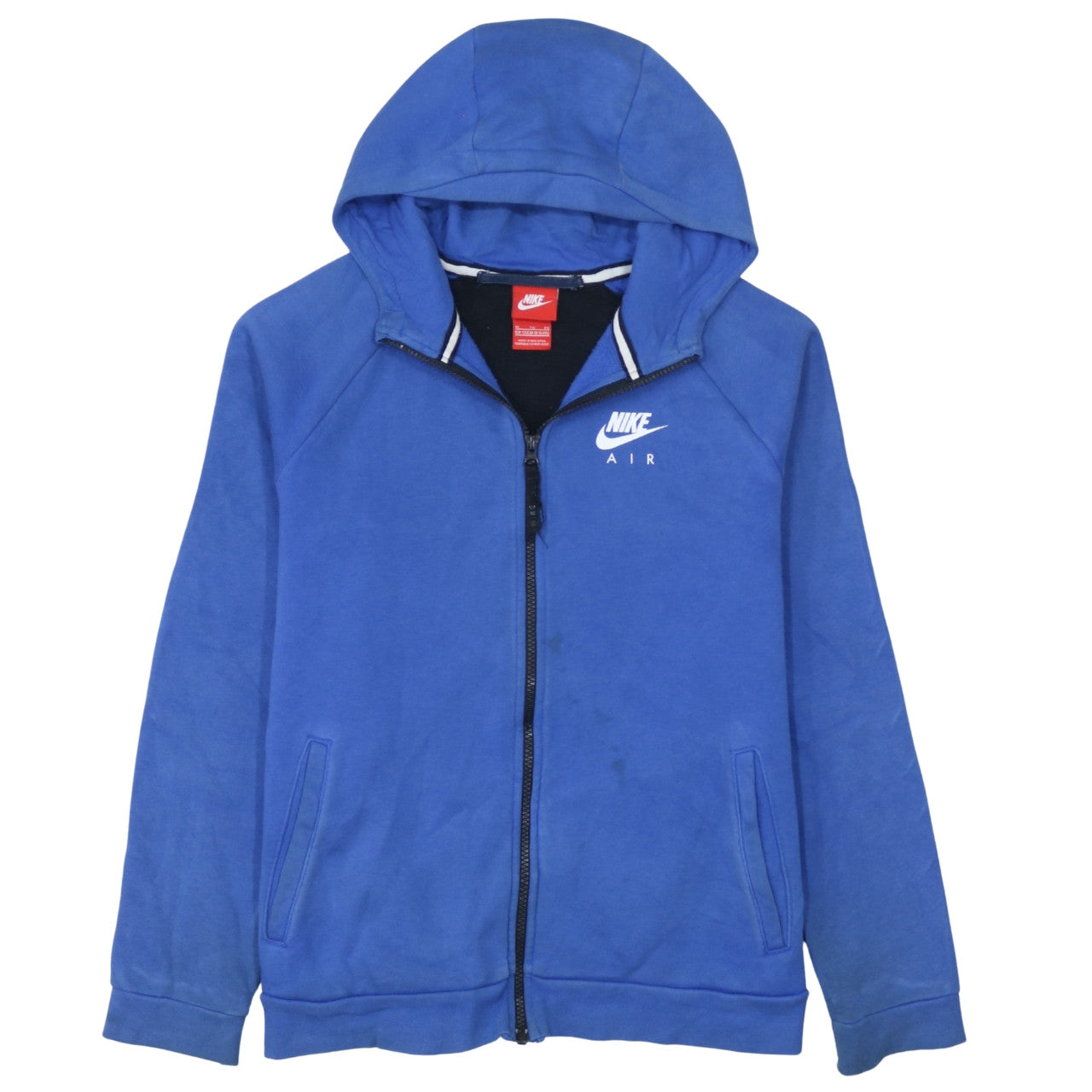 Boys UK Size 13-15 Years Nike Blue Full Zip Hoodie