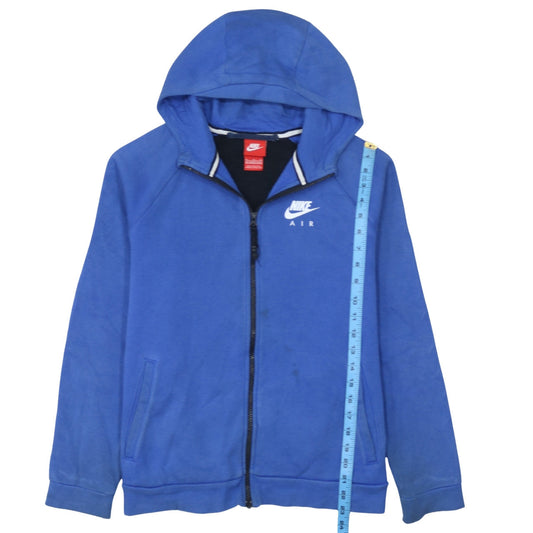 Boys UK Size 13-15 Years Nike Blue Full Zip Hoodie