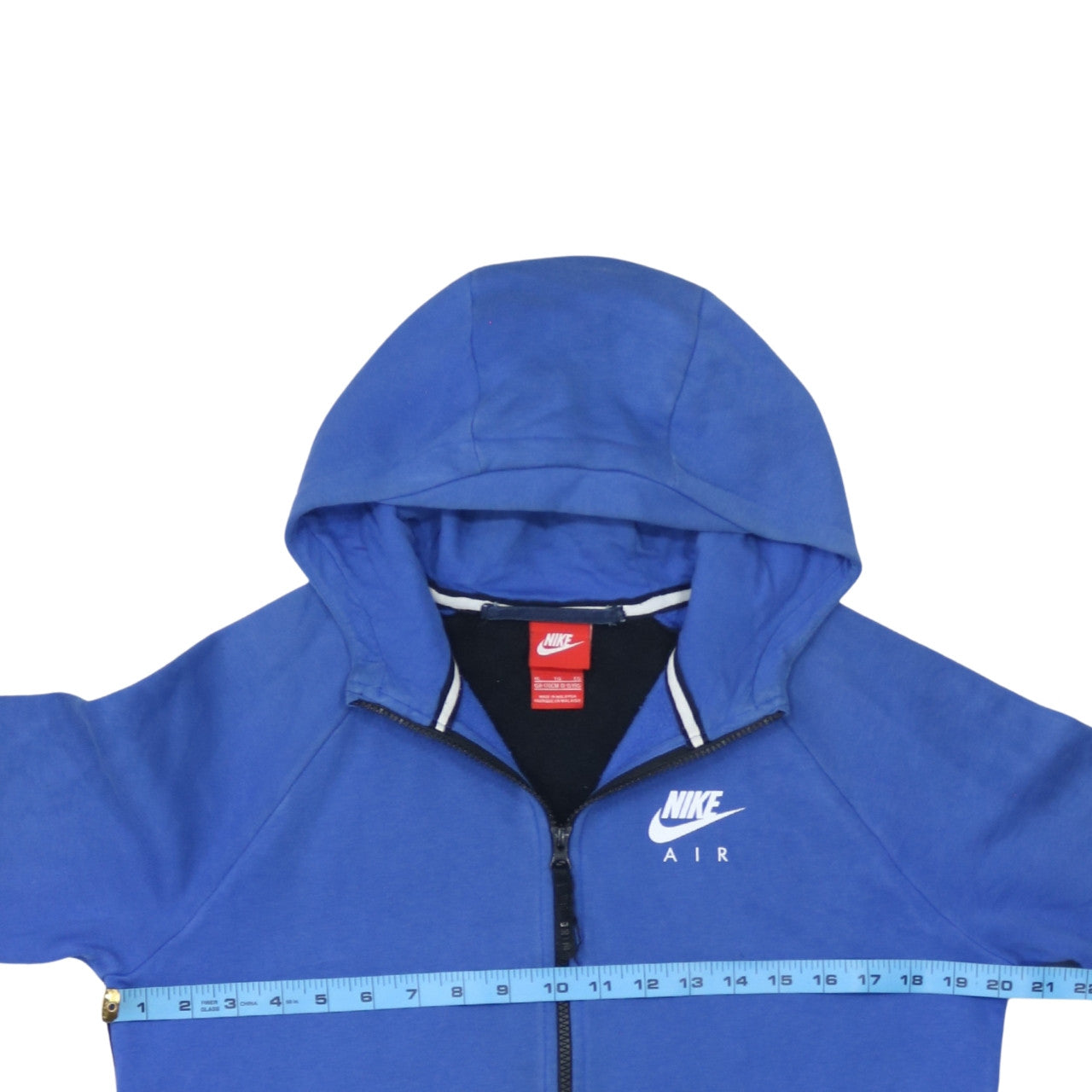 Boys UK Size 13-15 Years Nike Blue Full Zip Hoodie