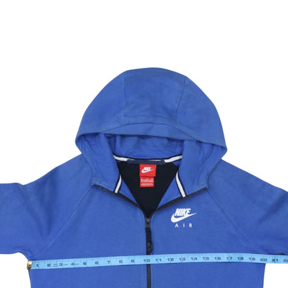 Boys UK Size 13-15 Years Nike Blue Full Zip Hoodie