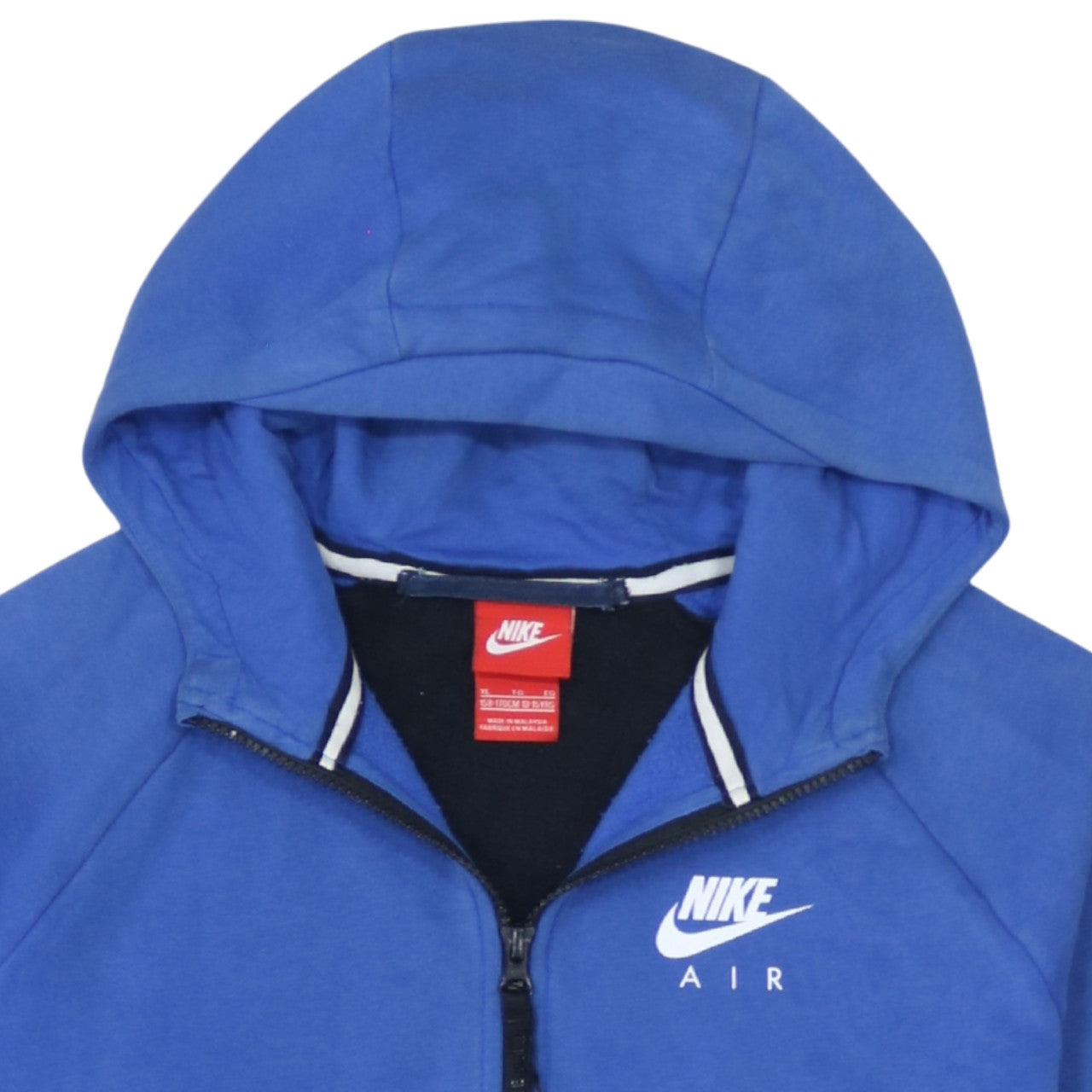 Boys UK Size 13-15 Years Nike Blue Full Zip Hoodie