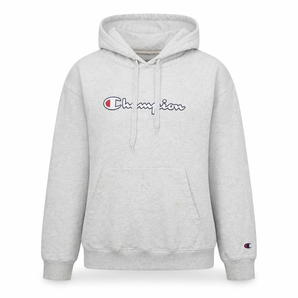 Womens UK Size L Champion Grey Pullover Hoodie
