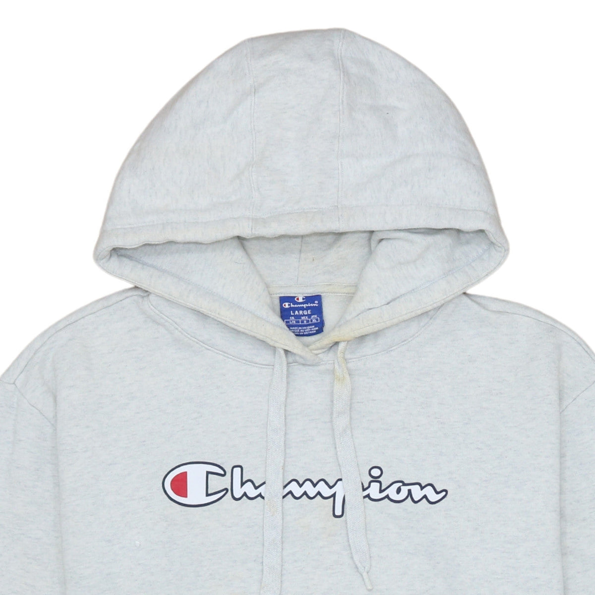 Womens UK Size L Champion Grey Pullover Hoodie