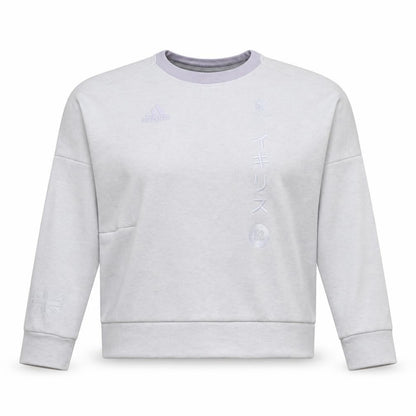 Womens UK Size 14 adidas Beige Pullover Sweatshirt