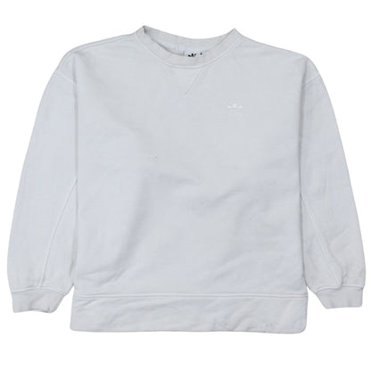 Womens UK Size 8 adidas White Pullover Sweatshirt