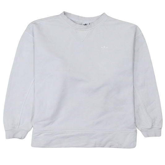Womens UK Size 8 adidas White Pullover Sweatshirt