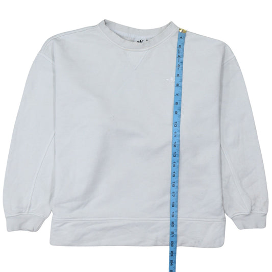 Womens UK Size 8 adidas White Pullover Sweatshirt