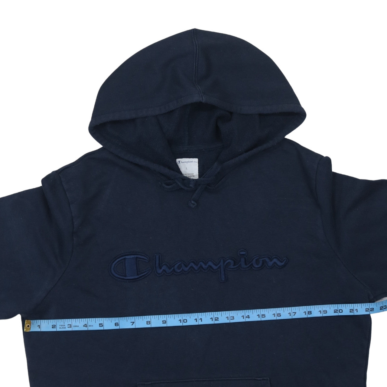 Mens UK Size L Champion Blue Pullover Hoodie