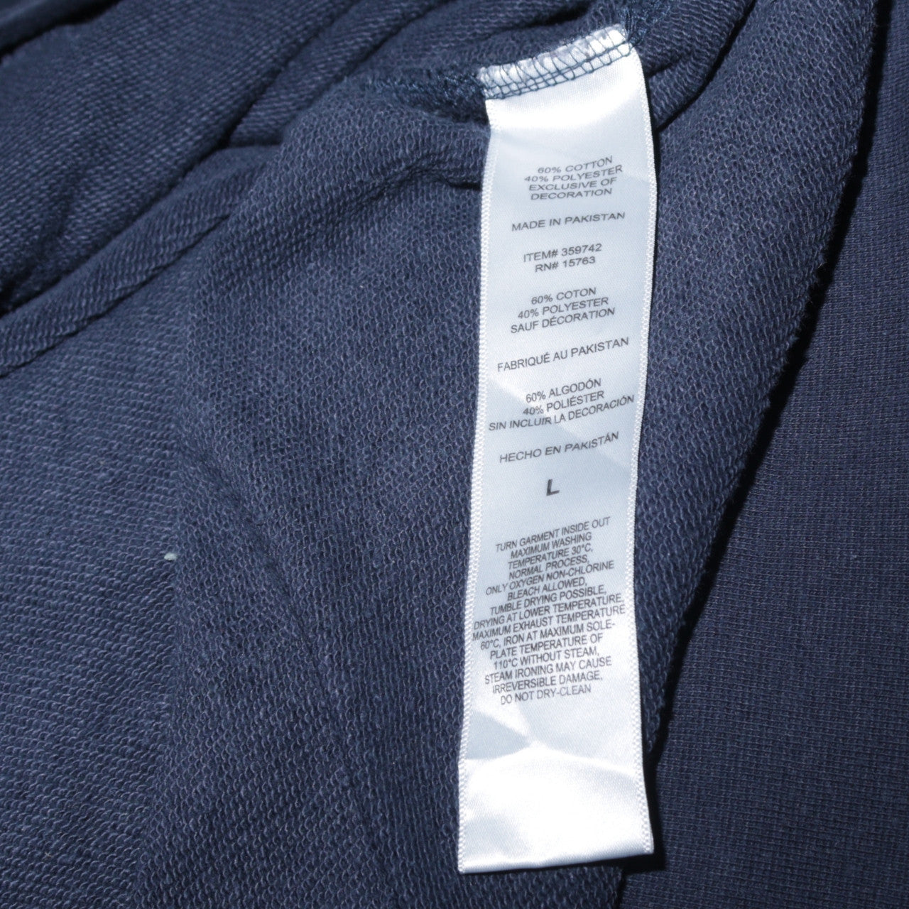 Mens UK Size L Champion Blue Pullover Hoodie