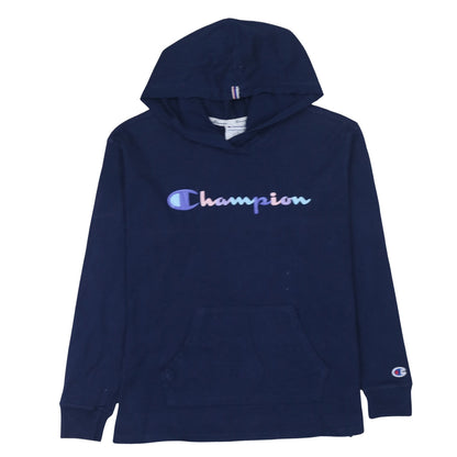 Womens UK Size L Champion Blue Pullover Hoodie