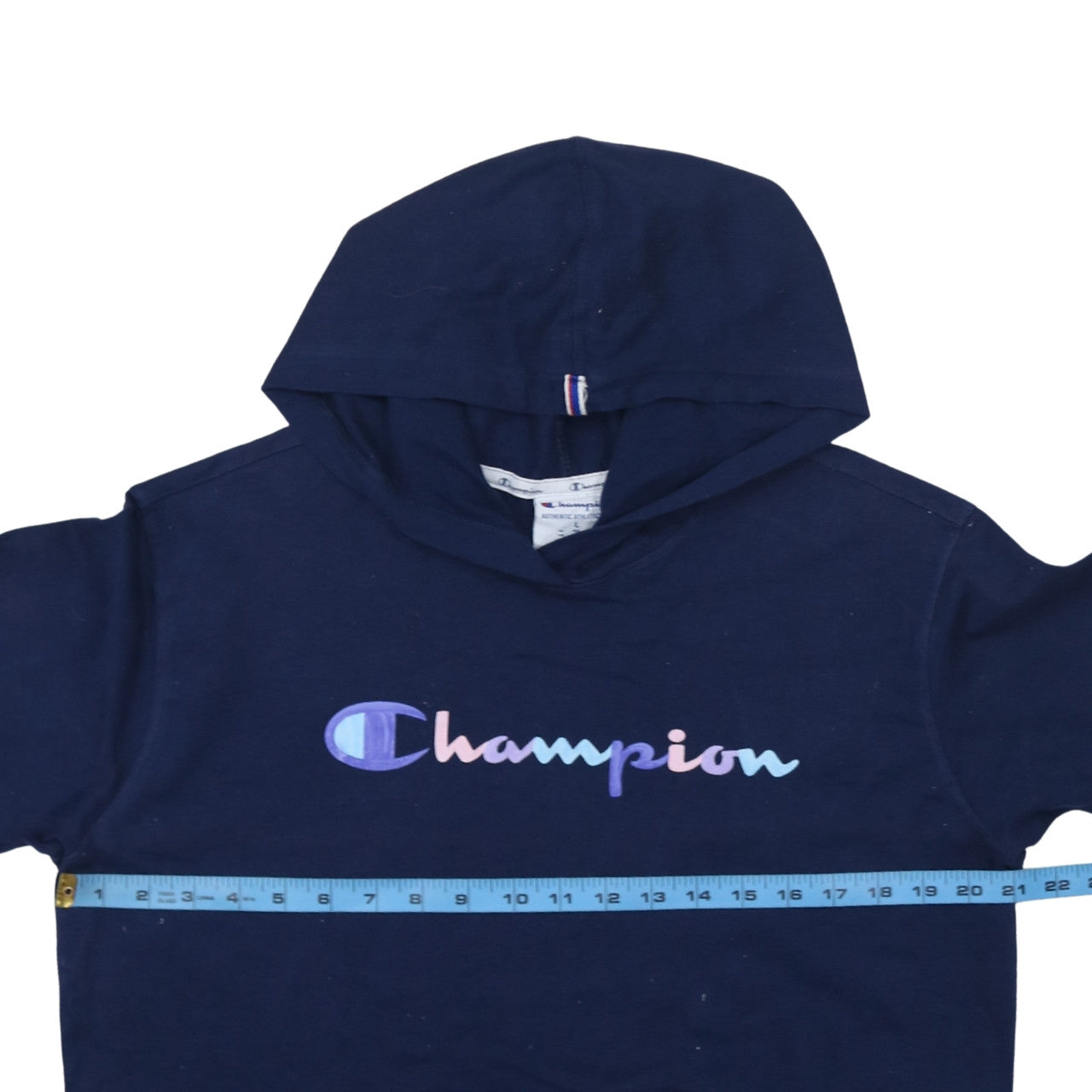 Womens UK Size L Champion Blue Pullover Hoodie