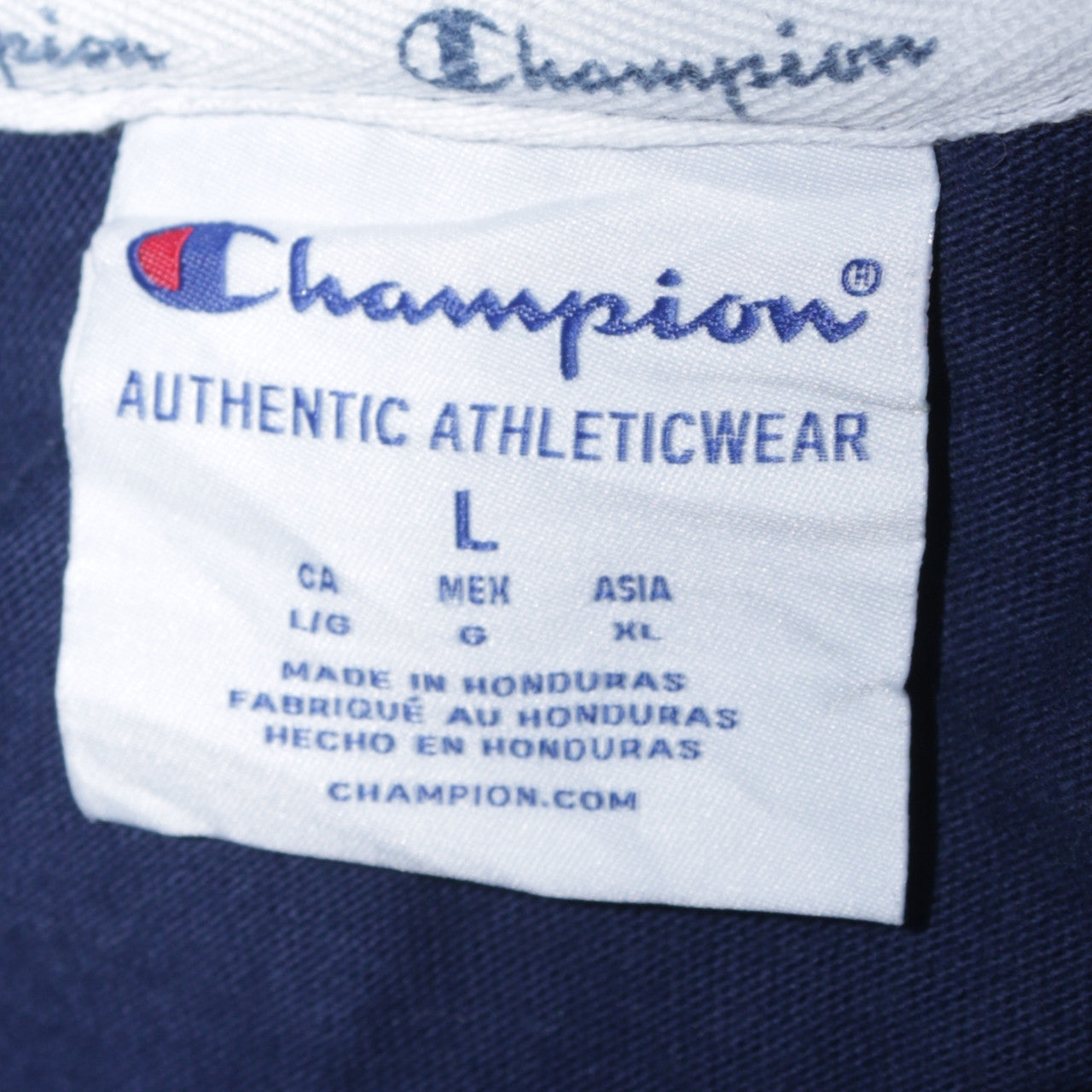 Womens UK Size L Champion Blue Pullover Hoodie