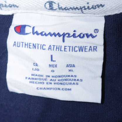 Womens UK Size L Champion Blue Pullover Hoodie