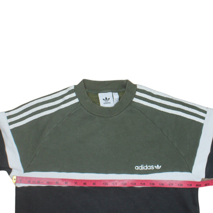 Mens UK Size S adidas Green Pullover Sweatshirt