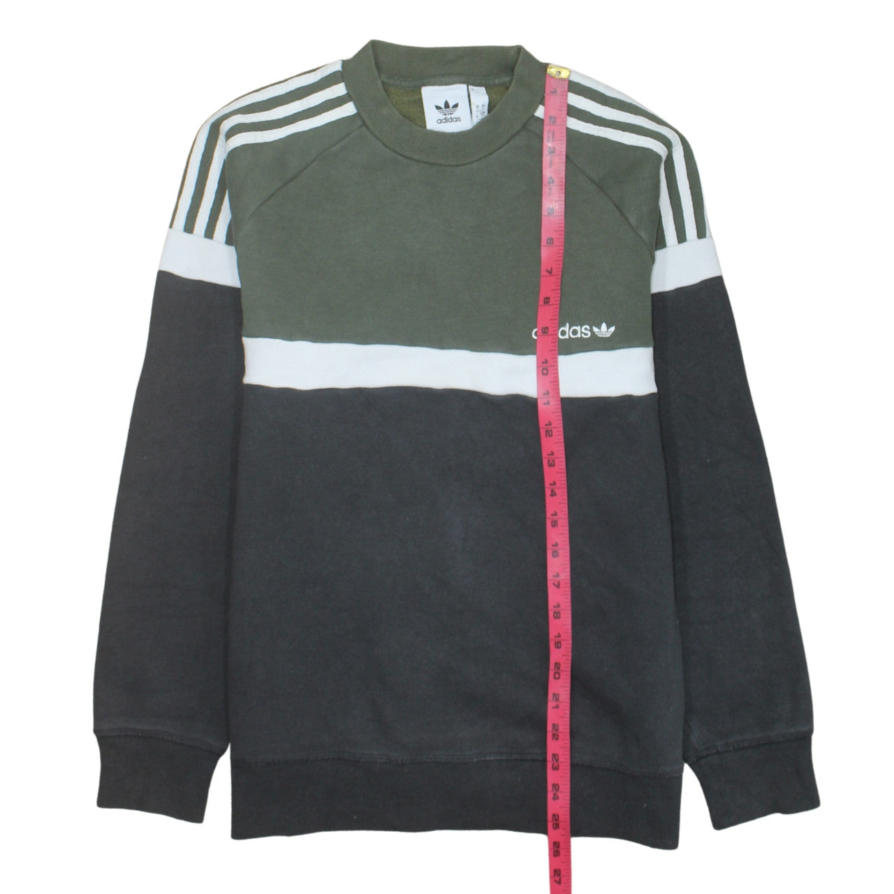 Mens UK Size S adidas Green Pullover Sweatshirt