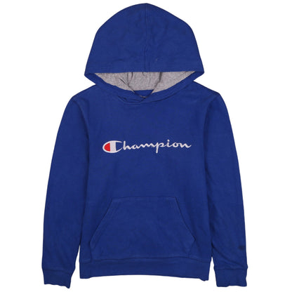 Champion Boys Blue L Pullover Hoodie Sweatshirt with Logo