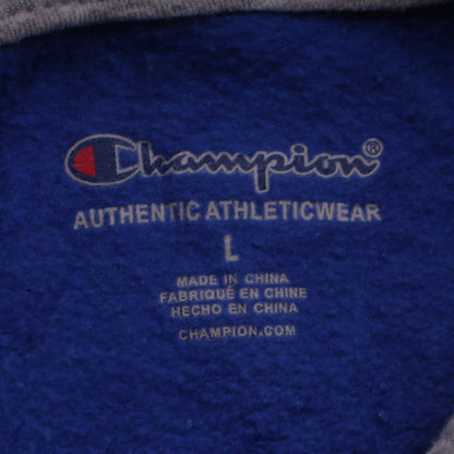 Champion Boys Blue L Pullover Hoodie Sweatshirt with Logo