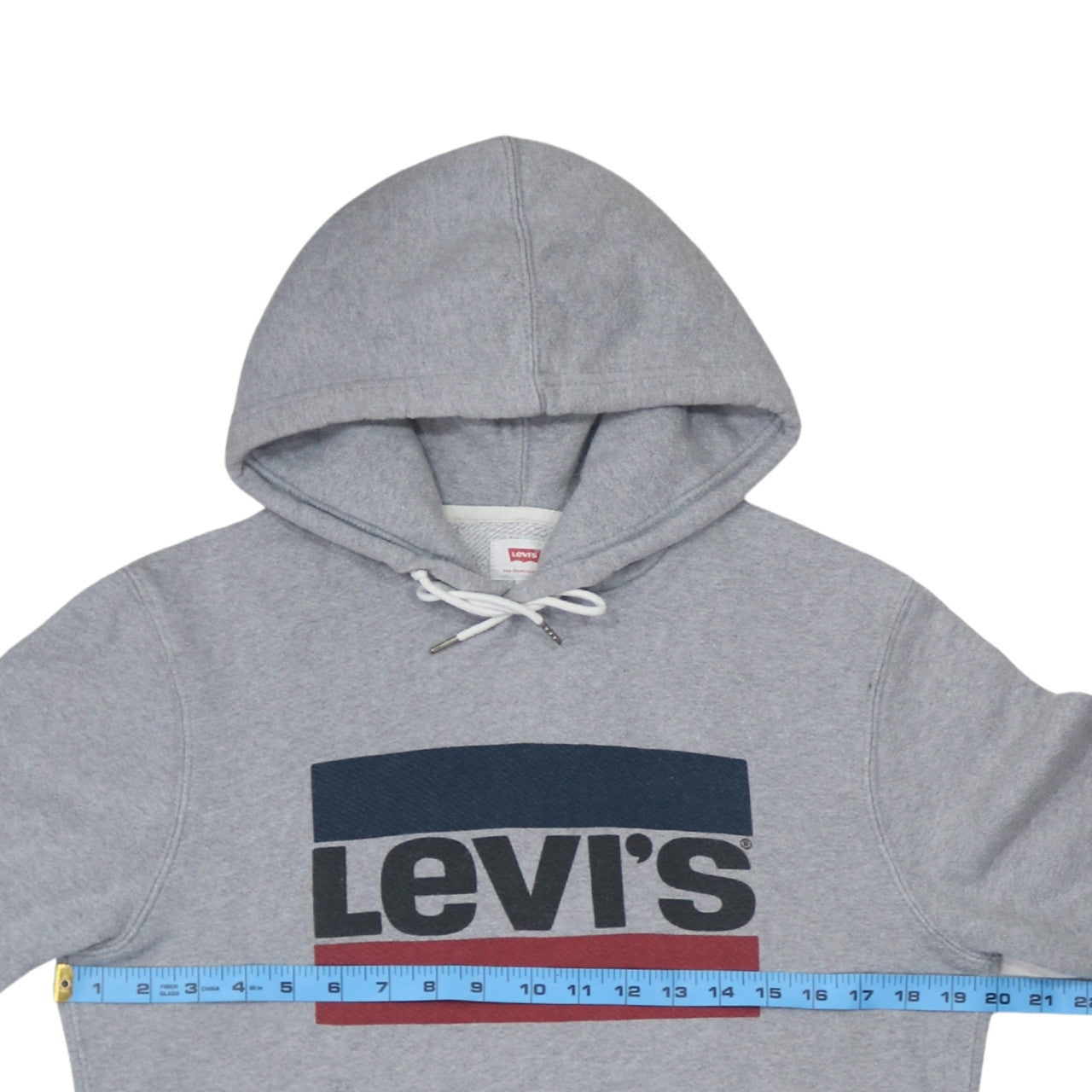 Mens UK Size S Levi's Grey Pullover Hoodie