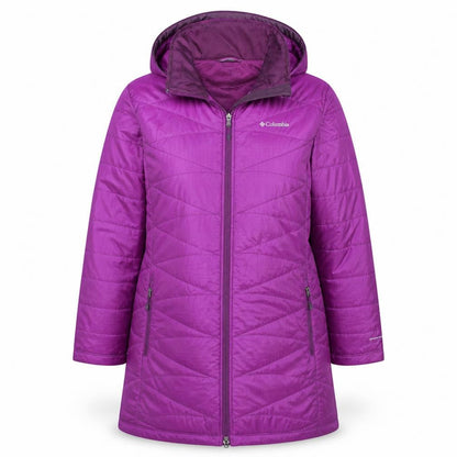 Womens UK Size 3XL Columbia Purple Puffer Jacket