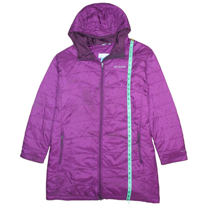 Womens UK Size 3XL Columbia Purple Puffer Jacket